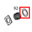 Graphite washer D23*D15.2*0.5t mm Godex G500