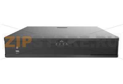 Uniview NVR304-32S-P16 Видеорегистратор IP 32-х канальный 4K с 16 PoE портами, видеовыходы: 1 HDMI, 1 VGA, аудио вход/выход, тревожный вход/выход (16/4), 4 SATA HDD каждый до 10ТБ, входящий поток на запись: до 160Мбит/с 
