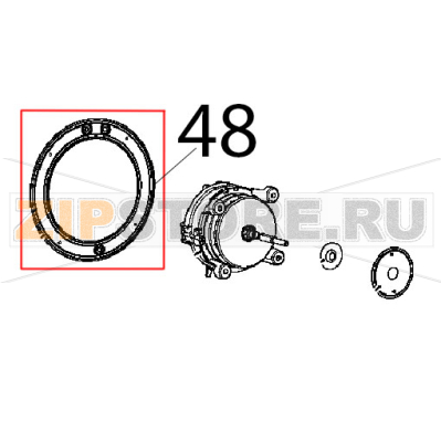 Lamiera protezione motore zincato Unox XFT 185 Lamiera protezione motore zincato Unox XFT 185Запчасть на деталировке под номером: 48