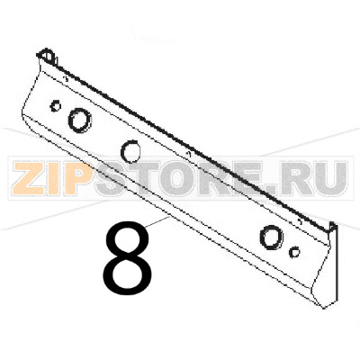 Cruscotto sup. comp. Angelo Po 1G1CP2G Cruscotto sup. comp. Angelo Po 1G1CP2GЗапчасть на деталировке под номером: 8
