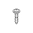 Screw TSP TORX 10 3,5x12 plast. zn-b Saeco Talea Giro