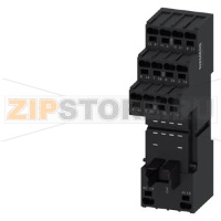 ЦОКОЛЬ ДЛЯ ВТЫЧНОГО РЕЛЕ СЕРИИ РТ C 4 П КОНТАКТАМИ, С ПРУЖИННЫМИ КЛЕММАМИ (PUSH-IN) С ЛОГИЧЕСКИМ РАЗДЕЛЕНИЕМ, МОНТАЖ НА DIN-РЕЙКУ Siemens LZS:PT7874P