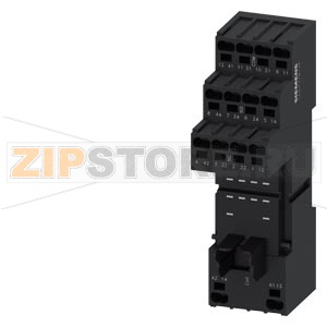 ЦОКОЛЬ ДЛЯ ВТЫЧНОГО РЕЛЕ СЕРИИ РТ C 4 П КОНТАКТАМИ, С ПРУЖИННЫМИ КЛЕММАМИ (PUSH-IN) С ЛОГИЧЕСКИМ РАЗДЕЛЕНИЕМ, МОНТАЖ НА DIN-РЕЙКУ Siemens LZS:PT7874P 