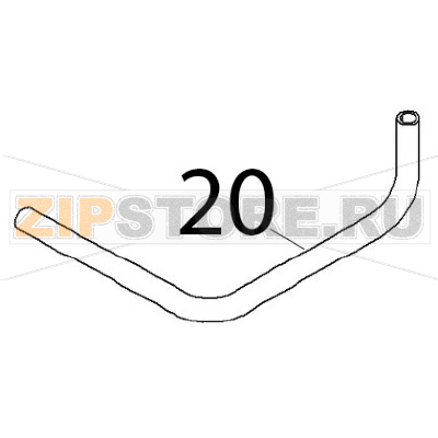 Tubo scarico Angelo Po FX101G2 Tubo scarico Angelo Po FX101G2Запчасть на деталировке под номером: 20