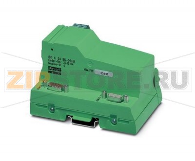 Устройство сопряжения с шиной INTERBUS Phoenix Contact IBS IL 24 BK-DSUB-2MBD разъем D-SUB, скорость передачи 2 Мбод, 24 В пост. тока, без принадлежностей.Минимальный заказ: 1 шт.Упаковка: 1 шт.