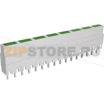 Линейка светодиодная, 8 диодов, 40.8x3.7x9 мм, зеленая Signal-Construct ZALW 082 