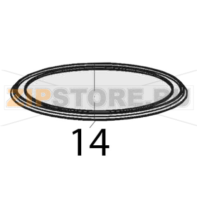 Seal f. lid Bartscher CFXB-138-195 Seal f. lid Bartscher CFXB-138-195Запчасть на деталировке под номером: 14