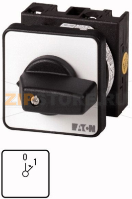 Кнопка включения, контакты: 1, 20 A, панель: 0&lt;1, 45°, без фиксации Eaton T0-1-8204/E 