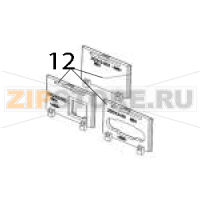 Rear bezels for gray standard models: Includes bezels for serial, ethernet, WiFi, no options (1 each) Zebra ZD421 Direct Thermal