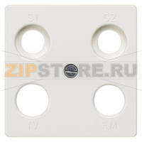DELTA I-SYSTEM ТИТАНОВО-БЕЛЫЙ КРЫШКА РОЗЕТКИ ДЛЯ 2XSAT 1XTV 1XRF 55X55MM 4 ОТВЕРСТИЯ Siemens 5TG2565