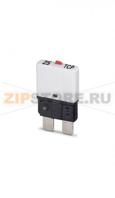 Тепловой защитный выключатель Phoenix Contact TCP 25/DC32V Полюсов: 1, Номинальный ток: 25 А, Номинальное напряжение: 32 В, Ширина: 6 мм, Тип предохранителей: Инерционного типа, Тип предохранителя: Автомат, Тип монтажа: На основной элемент, Цвет: белый.Минимальный заказ: 50 шт.Упаковка: 50 шт.