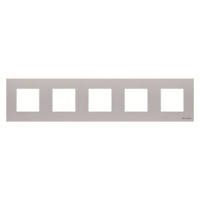 Рамка пятиместная, двухмодульная, серебристая ABB 2CLA227500N1301