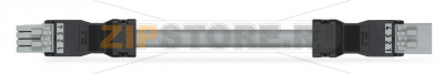 pre-assembled interconnecting cable; Eca; Socket/plug; 4-pole; Cod. B; Control cable 4 x 1.0 mm; 4m; 1,00 mm; gray Wago 891-8994/005-403 Protected against mismating and maintenance-freeLow profile with 4.4 mm pole spacingComponents can be clearly printed on and color-coded to meet custom requirements....