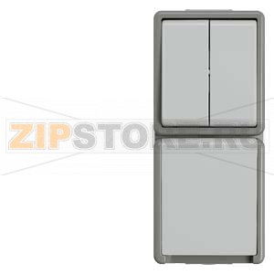 DELTA FLACHE ВЫКЛЮЧАТЕЛЬ КОМБИНИРОВАННЫЙ 10A DC/16А AC 250В НАВЕСНОГО МОНТАЖА IP44 С ЗАЩИТОЙ ОТ БРЫЗГ  2 КЛАВИШИ+РОЗЕТКА С ЗАЩИТНЫМ КОНТАКТОМ С ВИНТОВЫМ ПОДСОЕДИНЕНИЕМ Siemens 5TA4815 