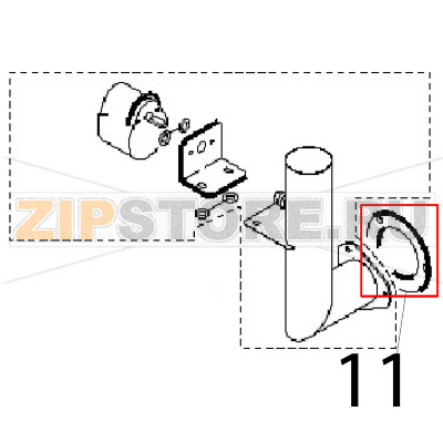 Butterfly valve gasket Angelo Po FM1011E1 Butterfly valve gasket Angelo Po FM1011E1Запчасть на деталировке под номером: 11