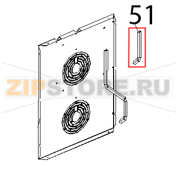 Tubo interno umidita centrale Unox XVC 515G Tubo interno umidita centrale Unox XVC 515GЗапчасть на деталировке под номером: 51