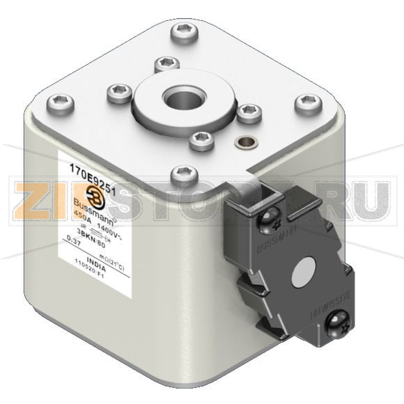Предохранитель, 450 A, AC 1400 В, size 3, aR, IEC Индикатор типа К Eaton FUSE 450A 1400V 3BKN/80 A 