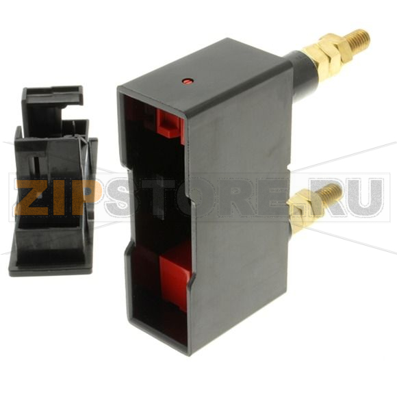 Держатель предохранителей, 63 A, AC 550 В, BS88/F2 Eaton SAFECLIP 63A BACK STUD CONNECTED BLACK 