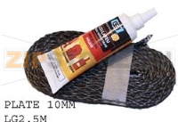 TRESSE PLATE D10 X L2.5+COLLE