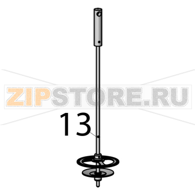 Шток дозатора в сборе Sikom ПРФ-11/900 Шток дозатора в сборе Sikom ПРФ-11/900Запчасть на деталировке под номером: 13
