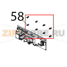 Supporto per scheda 24POT98 Unox XB 403 Supporto per scheda 24POT98 Unox XB 403Запчасть на деталировке под номером: 58