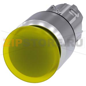 АКТУАТОР ГРИБОВИДНОЙ КНОПКИ С ВОЗМОЖНОСТЬЮ ПОДСВЕТКИ, 22MM, КРУГЛ., ГЛЯНЦЕВЫЙ МЕТАЛЛ, КНОПКА ЖЁЛТАЯ, 30MM, С ФИКСАЦИЕЙ, ДЕБЛОКИРОВКА ВЫТЯГИВАНИЕМ Siemens 3SU1051-1AA30-0AA0 