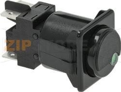 ЧЕРНЫЙ ДВУХПОЛЮСНЫЙ ВЫКЛЮЧАТЕЛЬ 16A 250В 