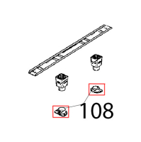 Foot stop bracket CT BT Unox XB 895