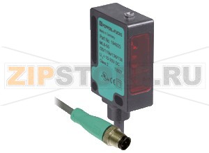 Рефлекторный датчик Retroreflective sensor ML8-55-4111 Pepperl+Fuchs Описание оборудованияRetroreflective sensor for standard applications, miniature design, polarization filter, 4.5&nbspm detection range, red light, dark on, 2 push-pull outputs, fixed cable with M12 plug