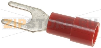 КАБЕЛЬНАЯ КЛЕММА С ВИЛКОЙ КРАСНАЯ Ø 3,2 MM 100 ШТ 