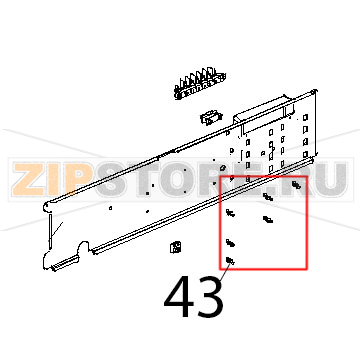 Supporto per scheda 24POT98 Unox XBC 804 Supporto per scheda 24POT98 Unox XBC 804Запчасть на деталировке под номером: 43