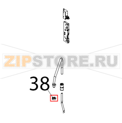 Raccordo M14, H=7, CH=20, inox Unox XF 188 Raccordo M14, H=7, CH=20, inox Unox XF 188Запчасть на деталировке под номером: 38