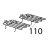 Resistenza piana 1200 W, 230 V Unox XL 413