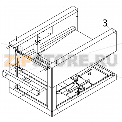Welded right inlet Fagor FI-2700I Welded right inlet Fagor FI-2700IЗапчасть на деталировке под номером: 3Название запчасти Fagor на английском языке: Welded right inlet FI-2700I.