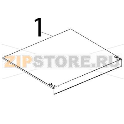 Coperchio inox Unox XBC 604P Coperchio inox Unox XBC 604PЗапчасть на деталировке под номером: 1