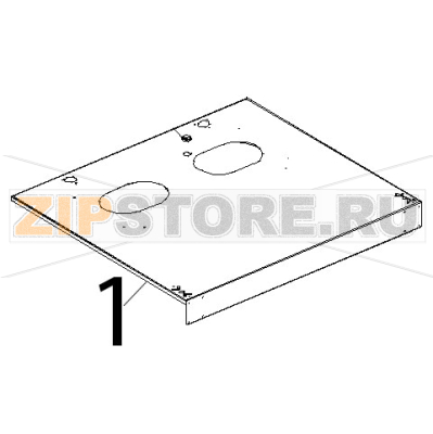 Coperchio inox Unox XBC 815G Coperchio inox Unox XBC 815GЗапчасть на деталировке под номером: 1