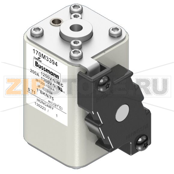 Предохранитель, 200 A, AC 1250 В, 100 кА, size 1, 45x59x75 мм, aR, IEC UL Eaton FUSE 200A 1250 