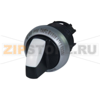 Переключатель поворотный черный, 1 x 40°: 1 шт Eaton M22-WKV