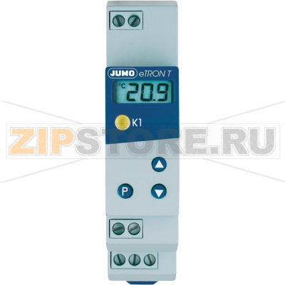Термостат цифровой J, L, K, от -200 до +999°C, 10 А, 1 шт JUMO eTRON T 