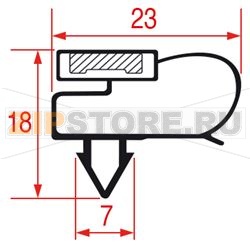 УПЛОТНИТЕЛЬ ВСТАВНОЙ 730Х575 ММ 