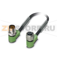 Кабель для датчика / исполнительного элемента Phoenix Contact SAC-4P-M12MR/ 2,0-PUR/M12FR