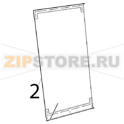 Vetro interno ser. 730x1395x6 Unox XBC 1005E Vetro interno ser. 730x1395x6 Unox XBC 1005EЗапчасть на деталировке под номером: 2