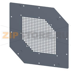 SIVACON, Roof, for corner cabinet with ventilation openings, with Ventilation openings IP40, T: 400 mm, zinc-plated Siemens 8MF1004-2UE30-0A 