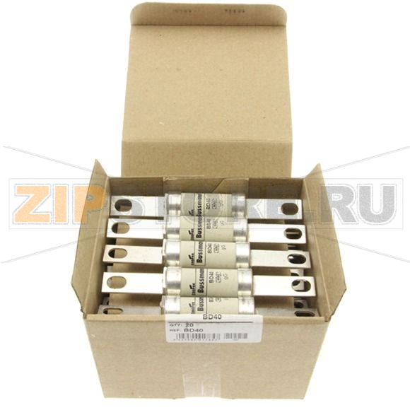 Предохранитель, 40 A, AC 500 В, 80 кА, BS88, 21x129 мм, gL/gG, BS Eaton 40AMP 500V AC/250V DC 