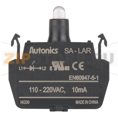 Блок контактов 110-220 В/АC, 50/60 Гц, тип: одиночный, индикатор: красный Autonics SA-LAR 