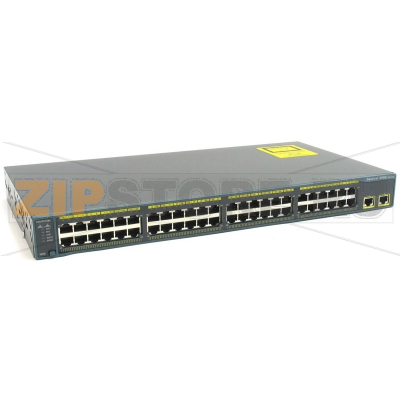 Коммутатор 48xFE (PoE), 2xGE, 2xSFP, LAN Lite Cisco WS-C2960+48PST-S 