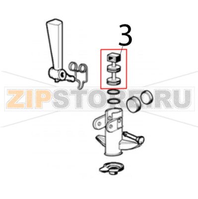 Faucet piston Ugolini MT 1 Faucet piston Ugolini MT 1Запчасть на деталировке под номером: 3