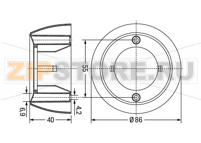 Мультисенсор DALI MSensor 02 5DPI 41rs (установка на поверхности) Wago 2851-8303 