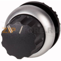 Головка переключателя, пластик, черная: 1 шт Eaton M22-WR-X92