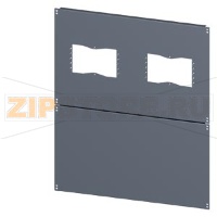 SIVACON, base, with cutouts for flanges, IPXX, T: 1000 mm, W: 800 mm, zinc-plated Siemens 8MF1080-2UB52-0